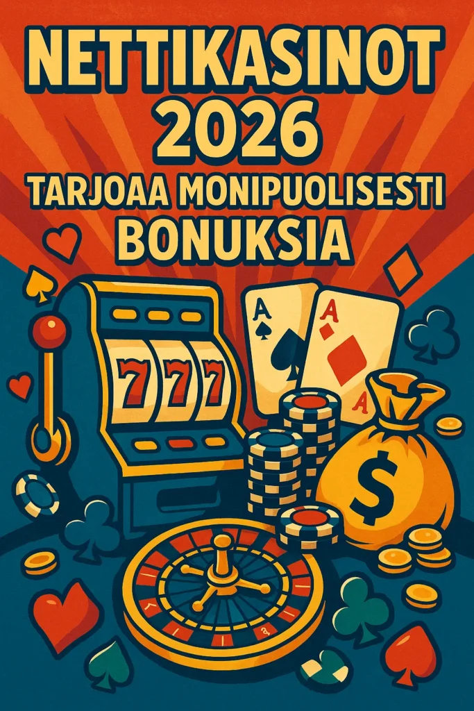 Nettikasinot 2026 tarjoaa monipuolisesti bonuksia