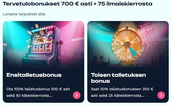 jackburst casinon bonukset