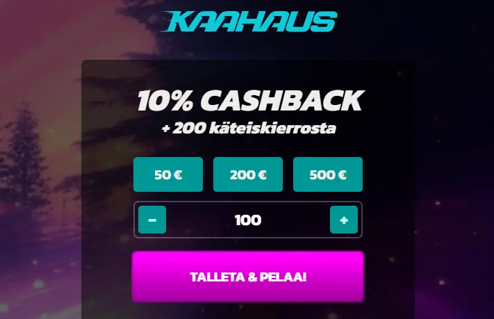 kaahaus casinon ensivaikutelma