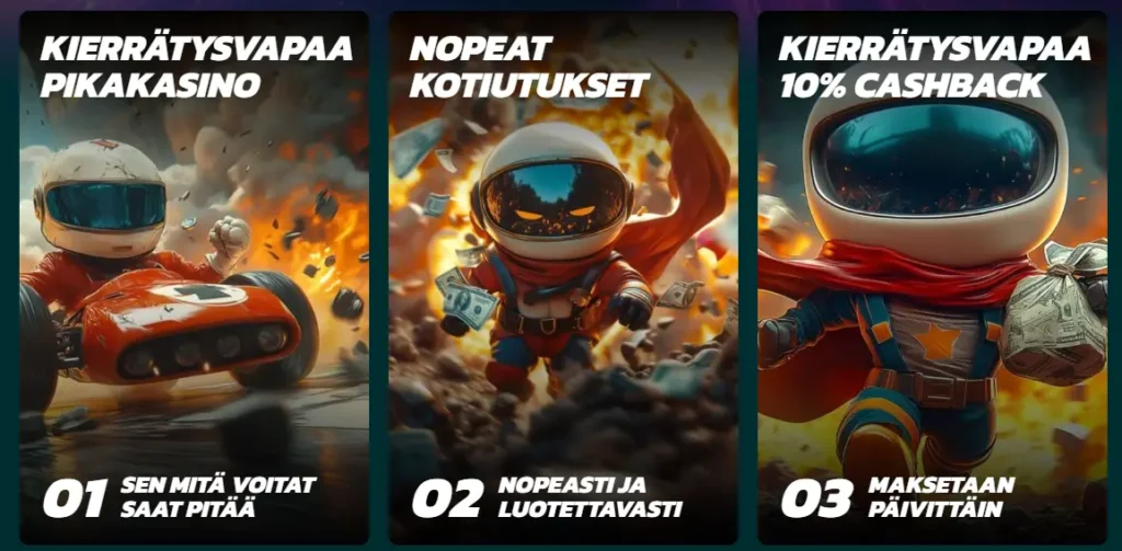 kaahaus on nopea kierrätysvapaa pikakasino