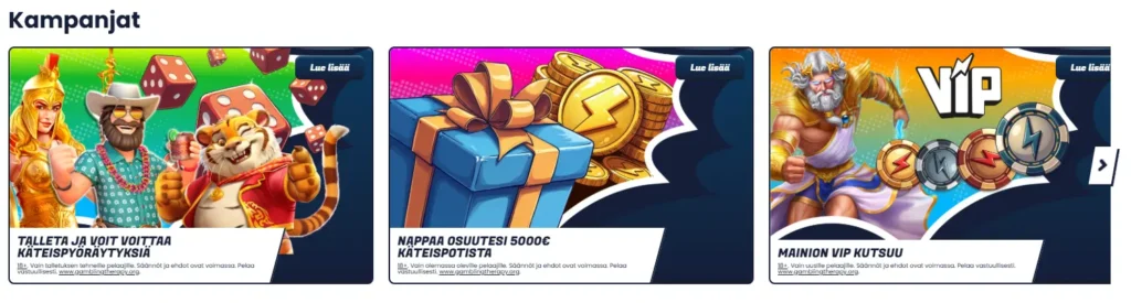 kampanjoita mainio kasinolla