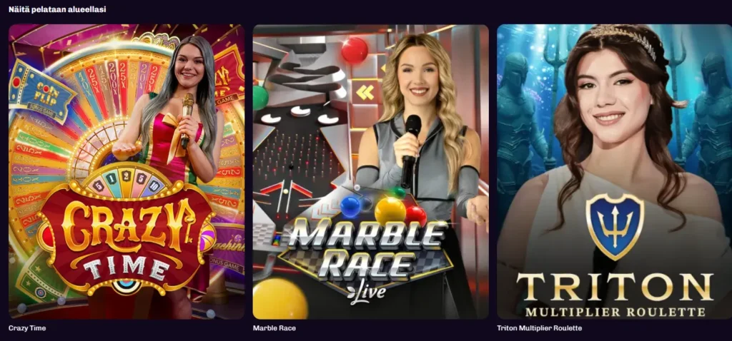 lonkeron kattava pelivalikoima