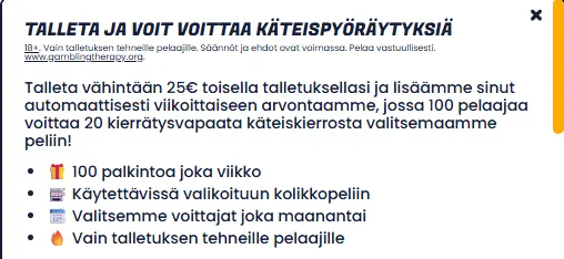 mainio kasinotarjous