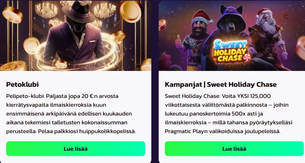 Pelipedolla on jatkuvia tarjouksia