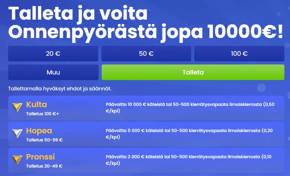 Pikapotti kasinon bonuspyörä