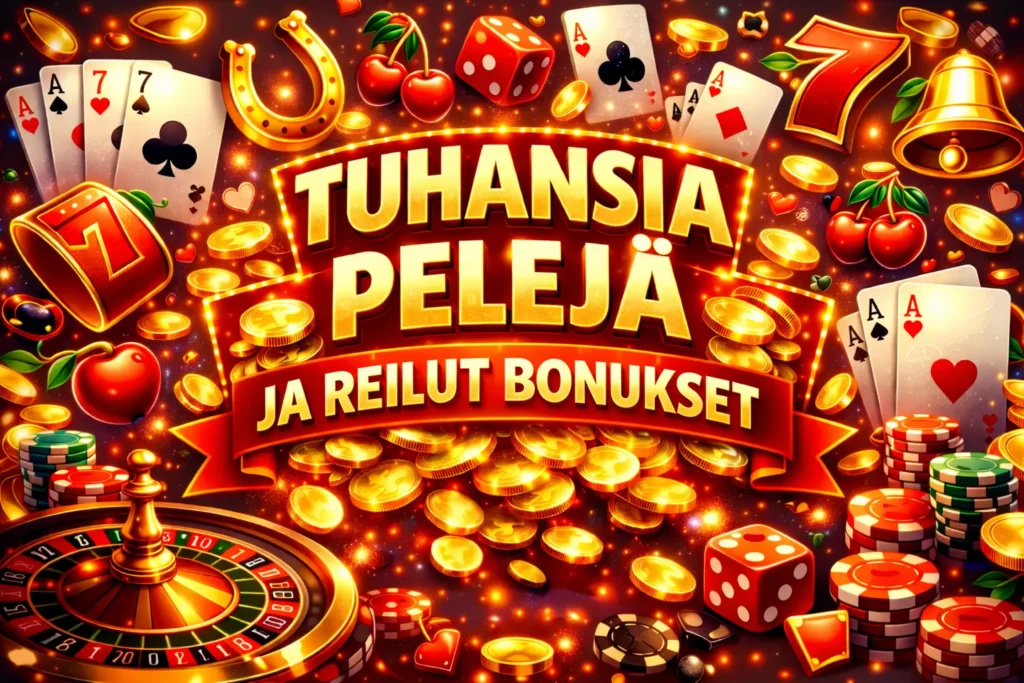 Tuhansia pelejä ja reilut bonukset
