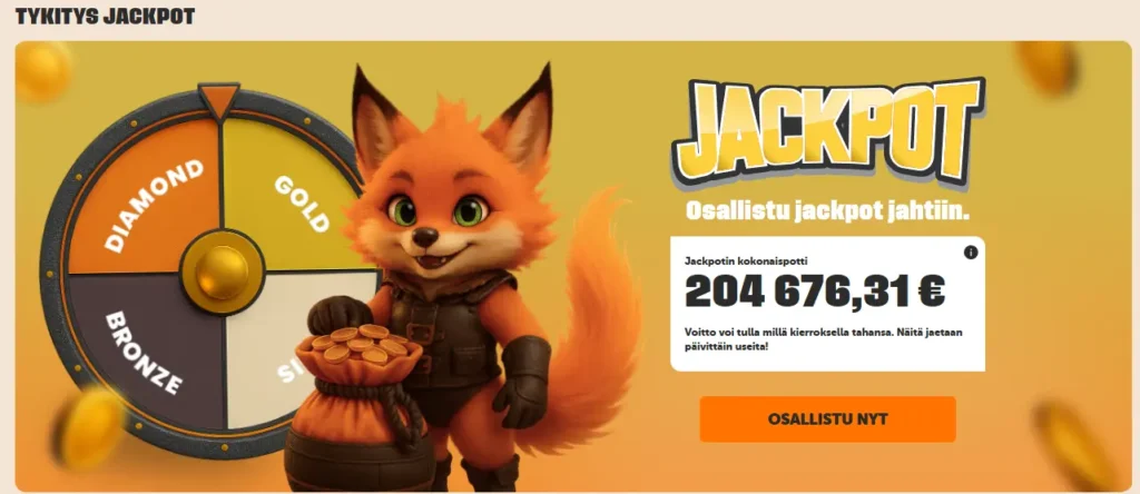 Tykitys jackpot on mielenkiintoinen