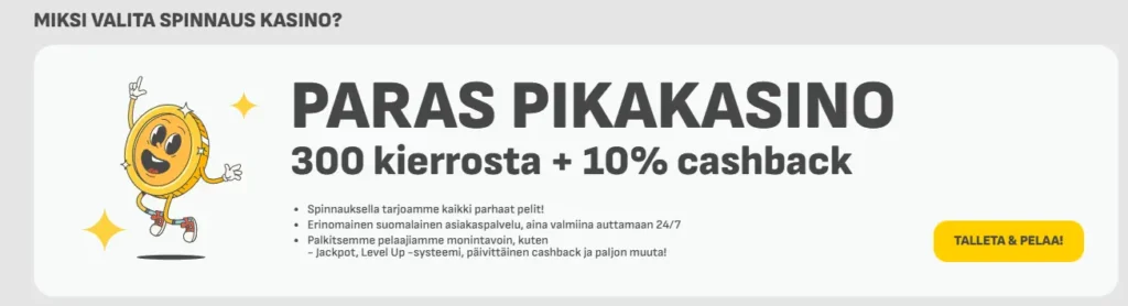 spinnaus kasinon bonukset