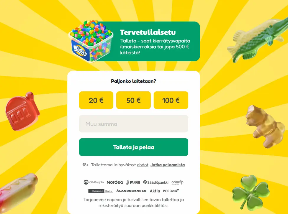 Ensivaikutelma pelikioskilla