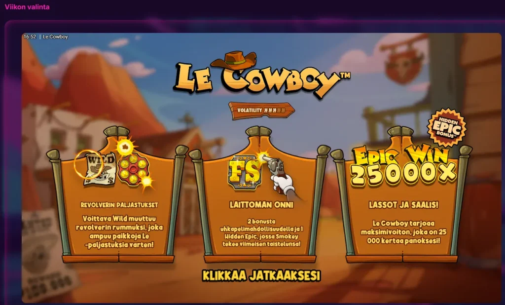 Kanuunan viikonvalinta peli on aina laadukas