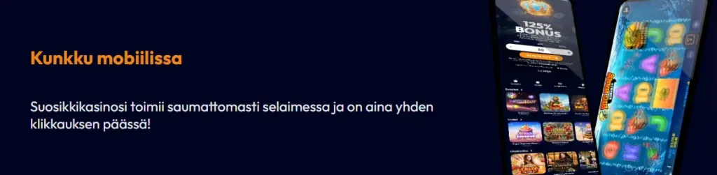 Kunkku on mobiili lähtöinen kasino