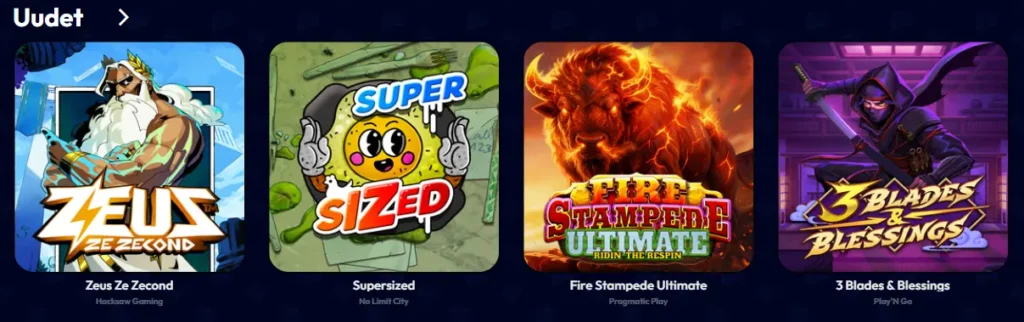 Kunkkukasinolla on jatkuvasti uusia kasinopelejä