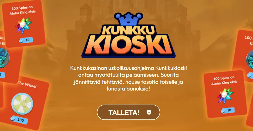 Kunkkukioski tarjoaa reiluja etuja jatkuvasti