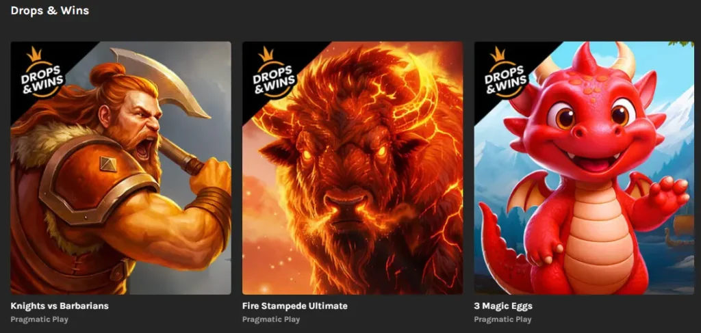 Pommilla on paljon drops and wins pelejä