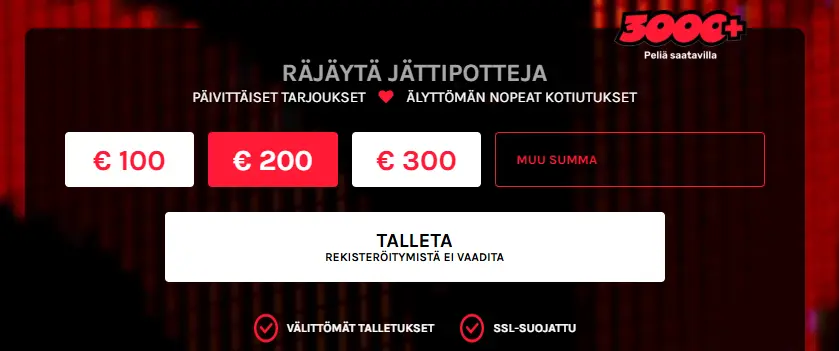 pommi casinon ensivaikutelma