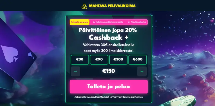 raketti kasinon ensi fiilis