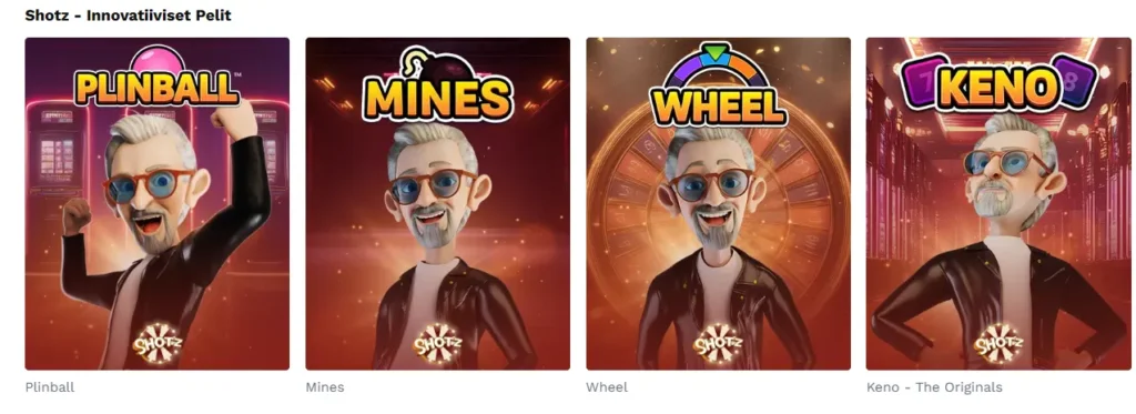 shotzilla on innovatiivisia pelejä