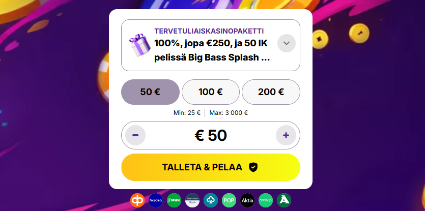 Casinoloots ensivaikutelma