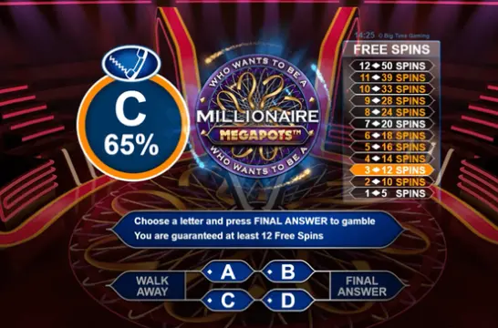 Millionaire megapots bonus osio