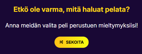 casinolootsilla voit valita pelin randomilla