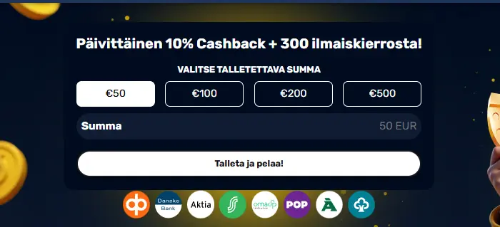 ensivaikutelma onnela kasinolla