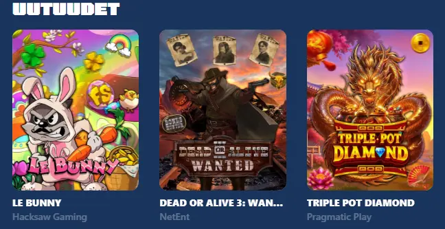 spiidi kasinolla on paljon uusia pelejä