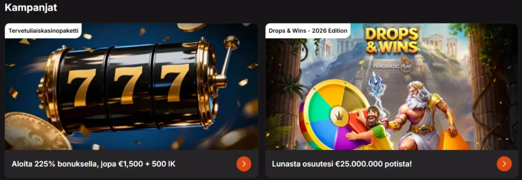 casinoistillä on reilut bonukset ja tarjoukset
