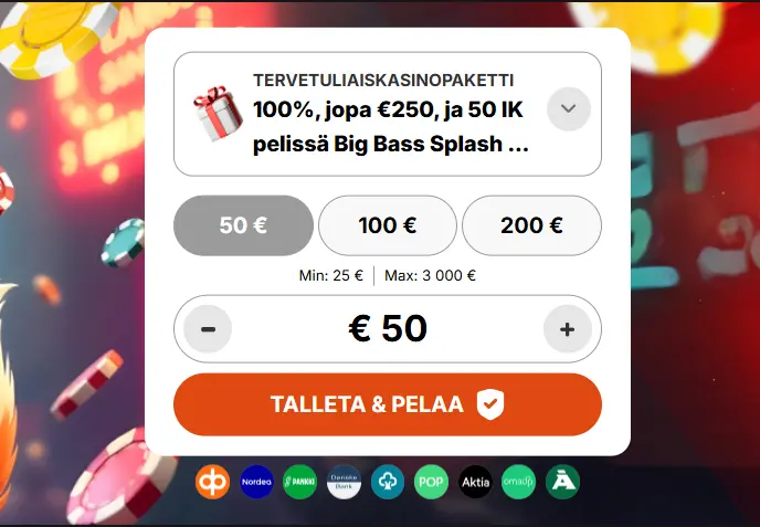 ensivaikutelma casinoist casinolla