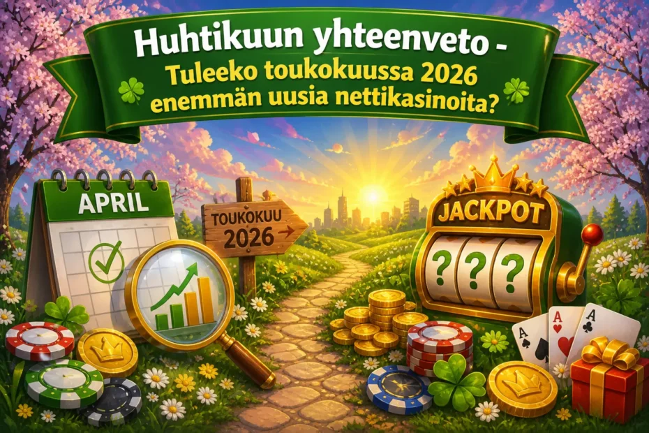 Huhtikuun yhteenveto - Tuleeko toukokuussa 2026 enemmän uusia nettikasinoita