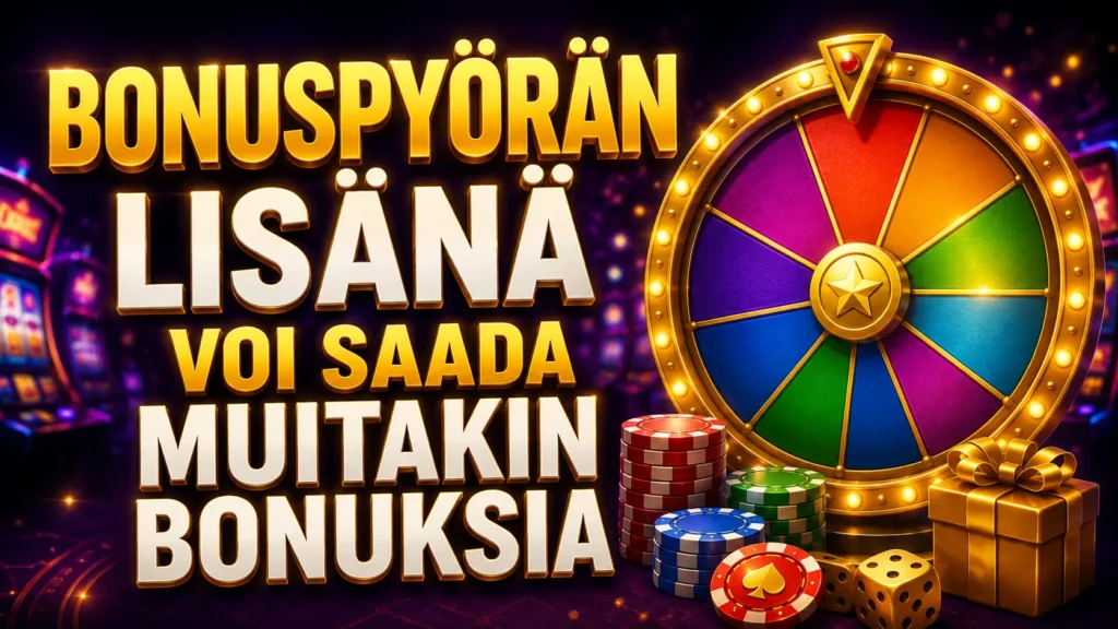 Bonuspyörä kasinot voivat tarjota muitakin bonuksia
