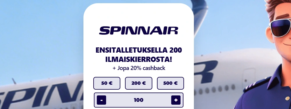 Spinnair kasinon ensivaikutelma