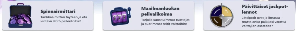 Spinnair lupaa olla laatu kasino