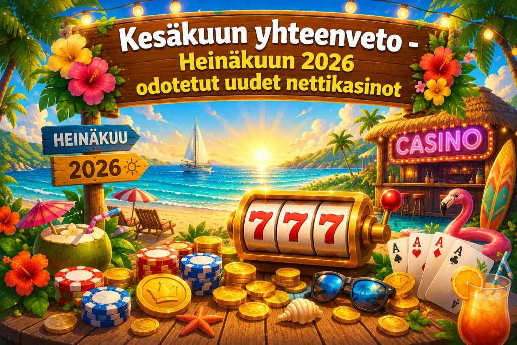 Kesäkuun yhteenveto - Heinäkuun 2026 odotetut uudet nettikasinot