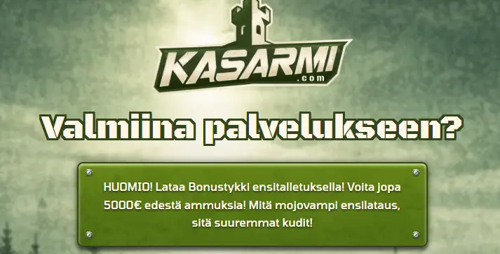 kasarmi casinon ensivaikutelma