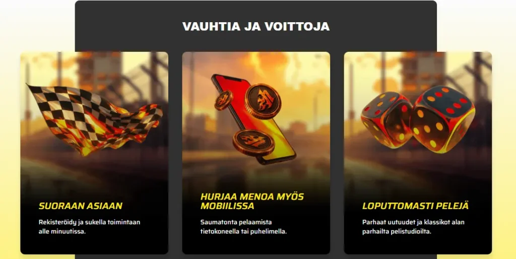 Hurjaa on hurjan hyvä kasino