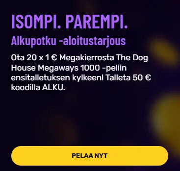 Muhkee kasinolla on veikeä tervetuliaisbonus